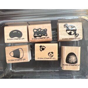 All Wrapped Up Accesso by Stampin Up! 2004 Wood Mounted Stamp Set Halloween Cand